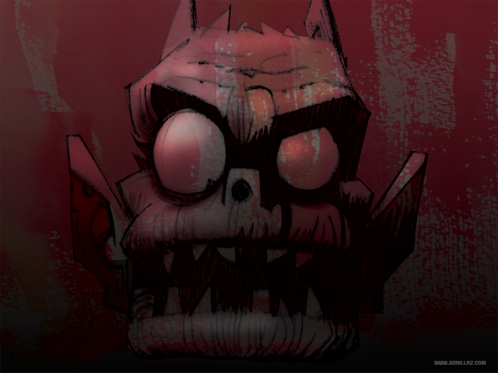 Gorillaz character illustration