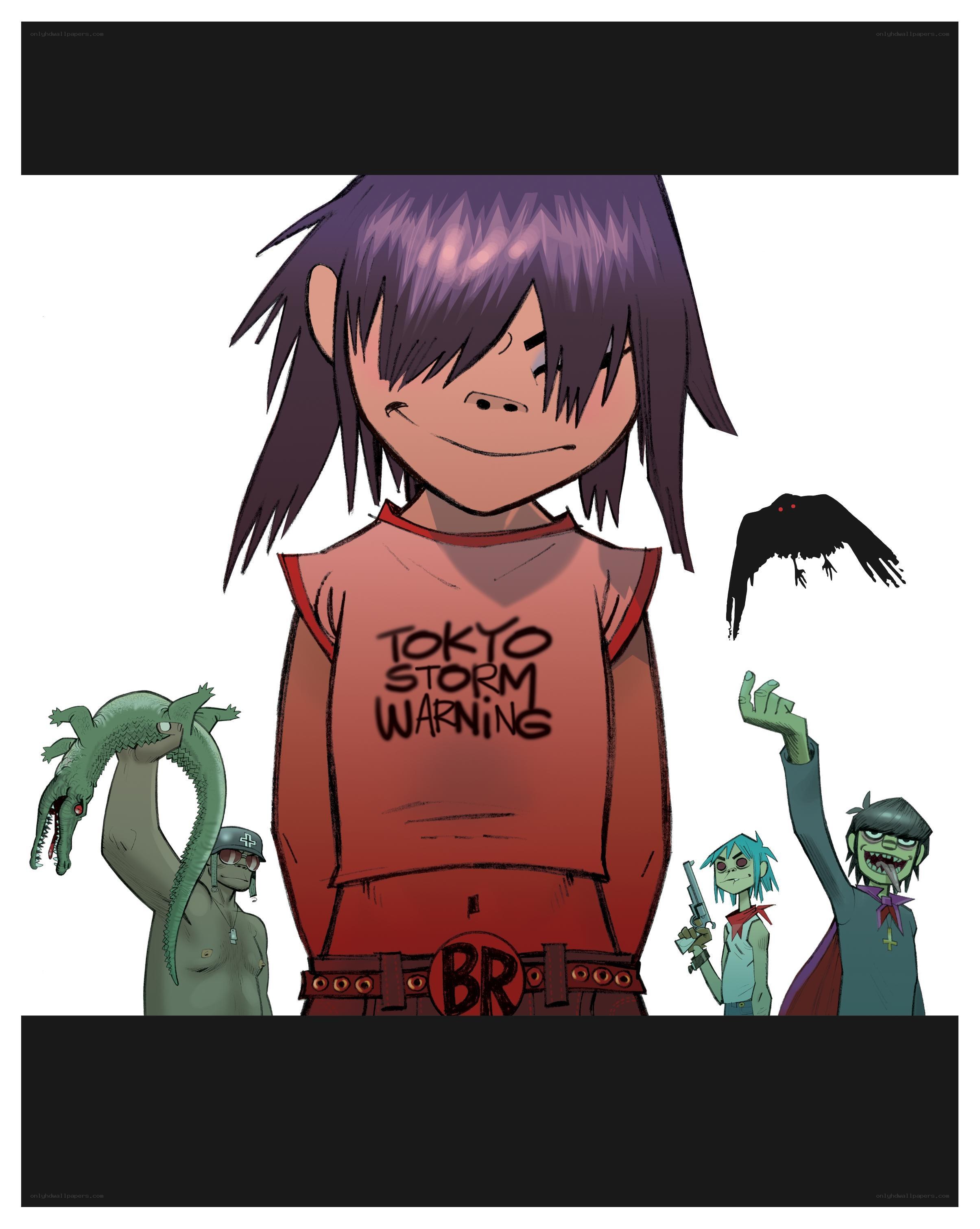 Gorillaz character illustration