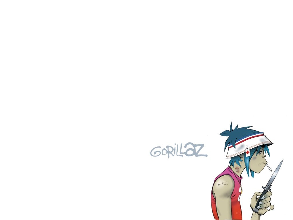 Gorillaz character illustration