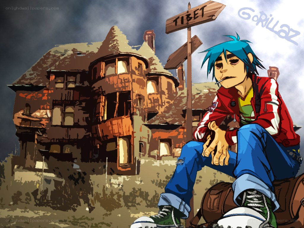 Gorillaz character in Tibet