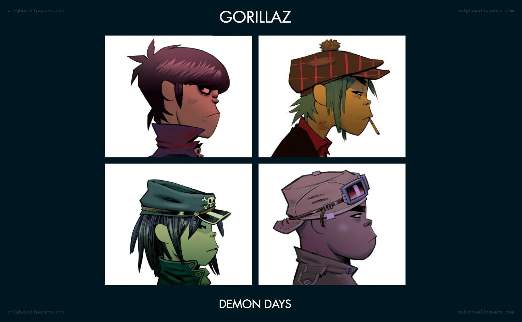 Gorillaz character portraits