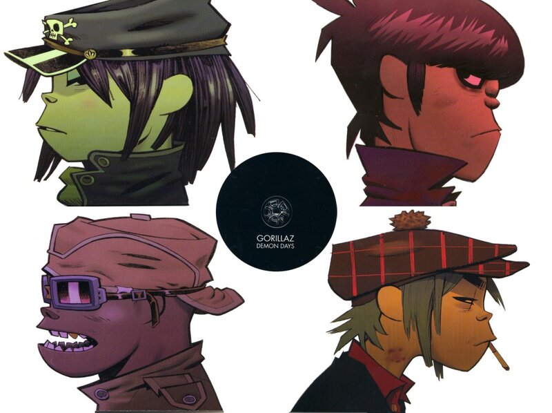 Gorillaz character portraits