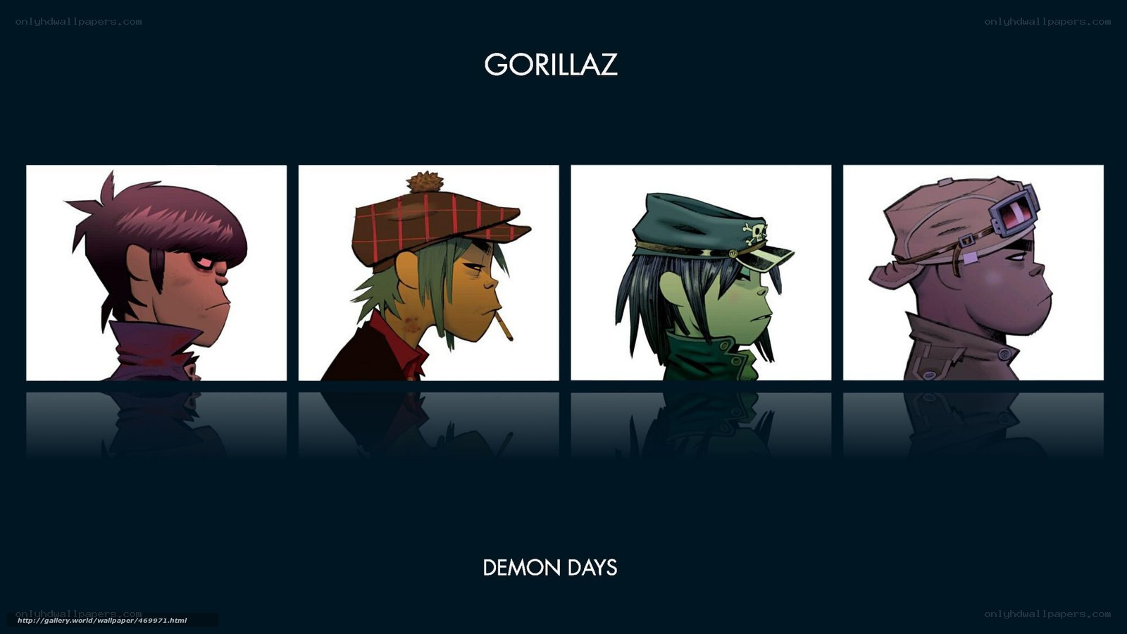 Gorillaz character portraits