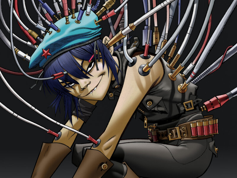 Gorillaz character with wires
