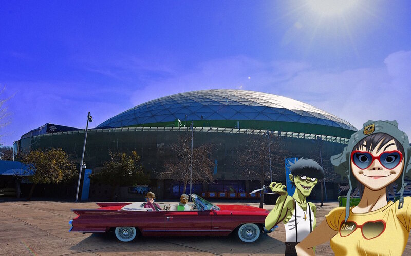 Gorillaz Characters in Car