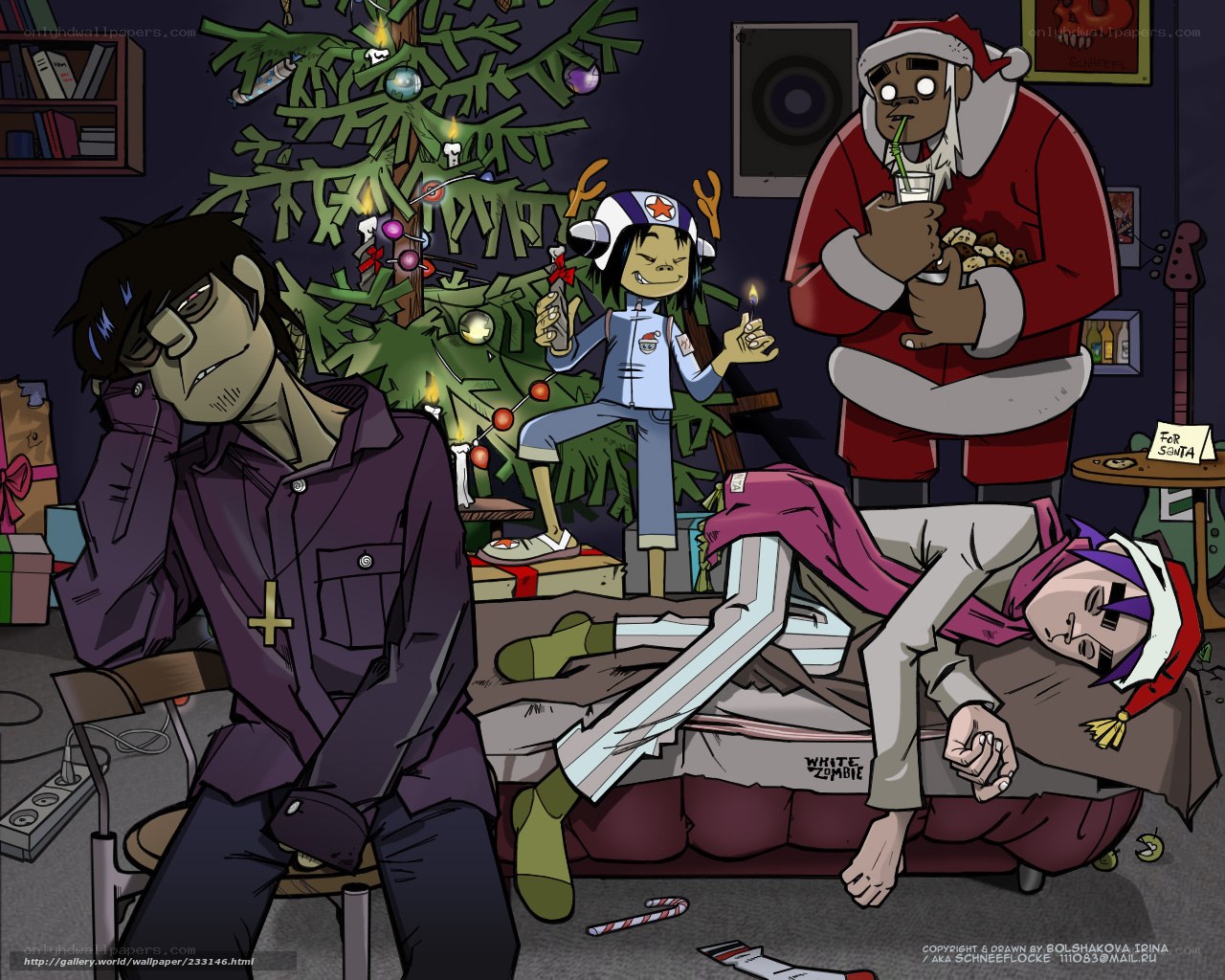 Gorillaz Christmas chaos