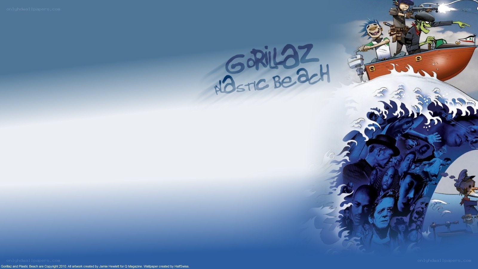 Gorillaz Plastic Beach artwork