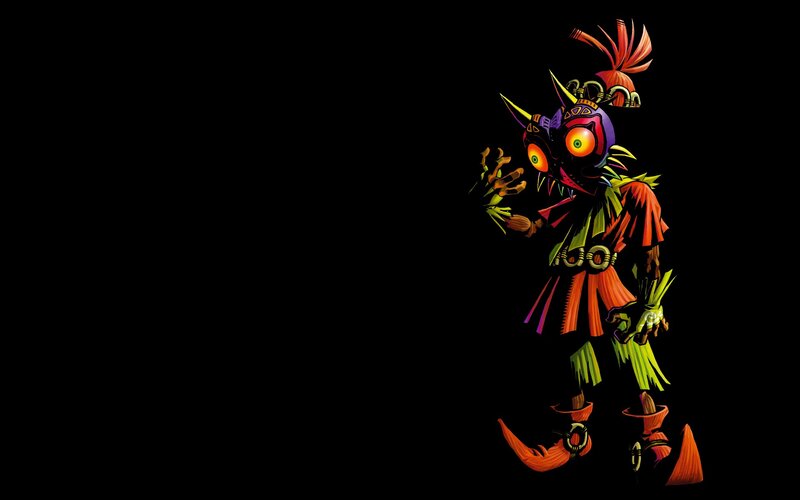 Goron Character in Mask — Black, Dramatic