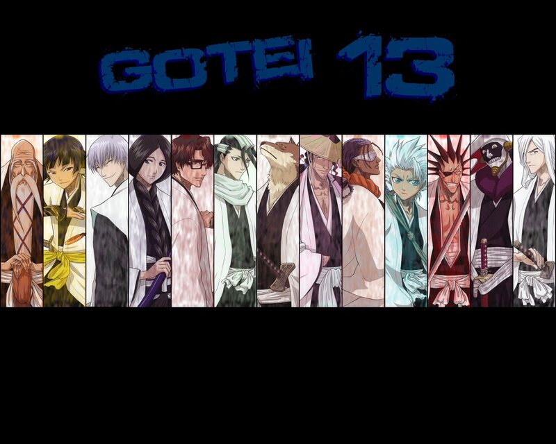 Gotei 13 characters lineup