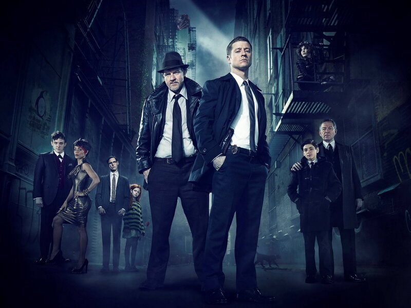 Gotham cast in alley