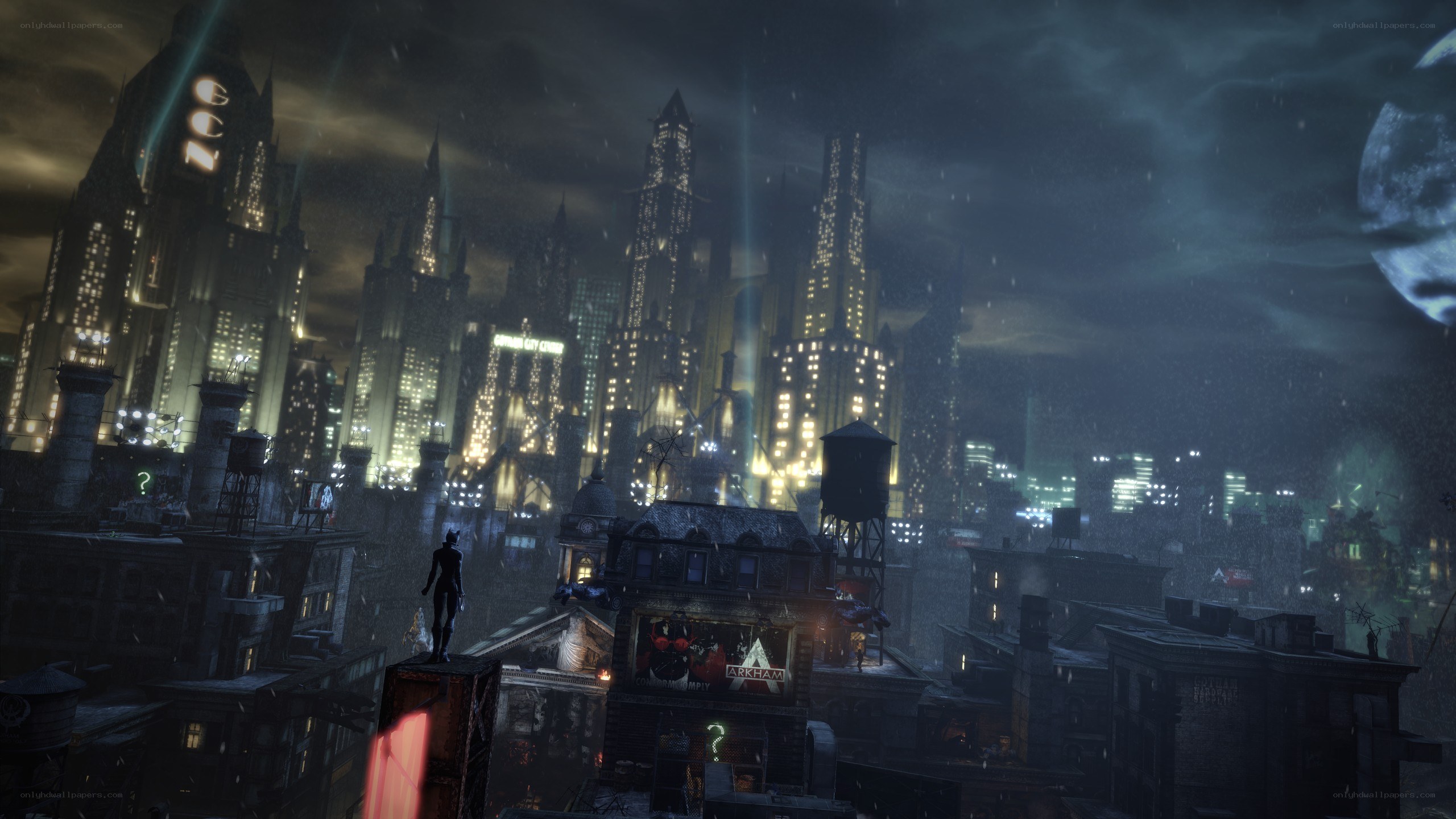 Gotham City at night