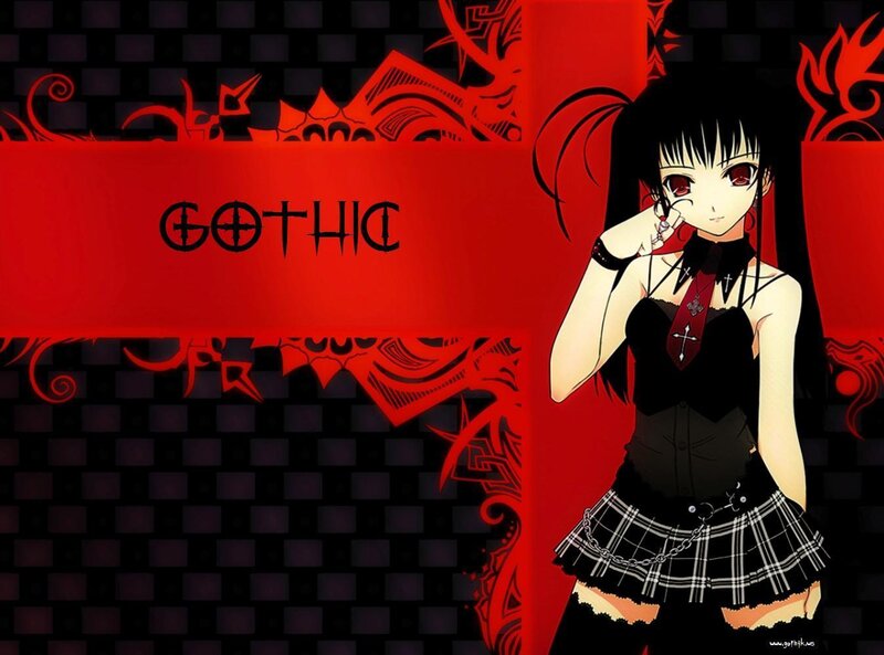 Gothic anime girl wallpaper