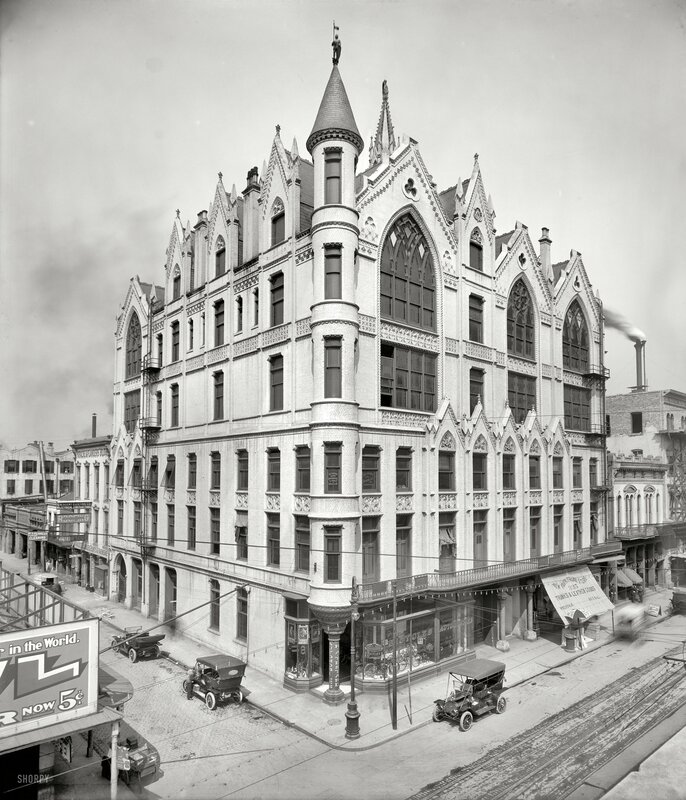Gothic building on a city street