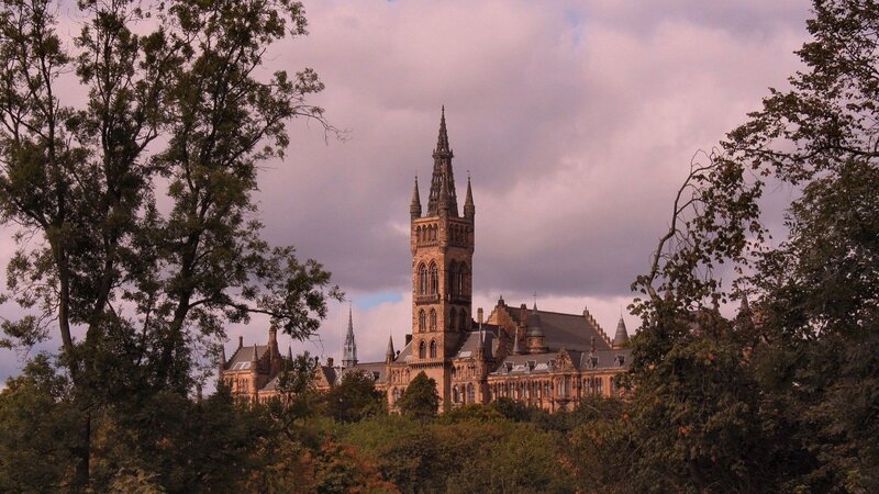 Gothic Building with Tower — Green