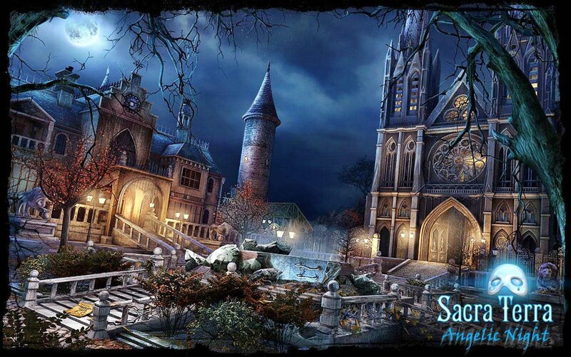 Gothic Buildings at Night