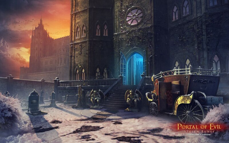 Gothic Carriage in Snow