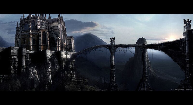 Gothic Castle and Bridge