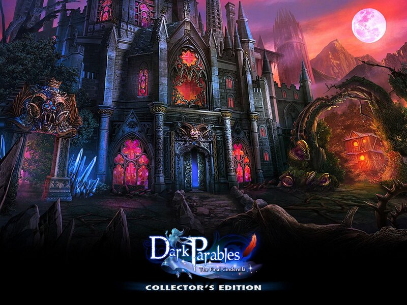 Gothic Castle at Night — Purple