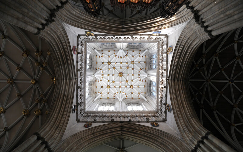 Gothic cathedral ceiling