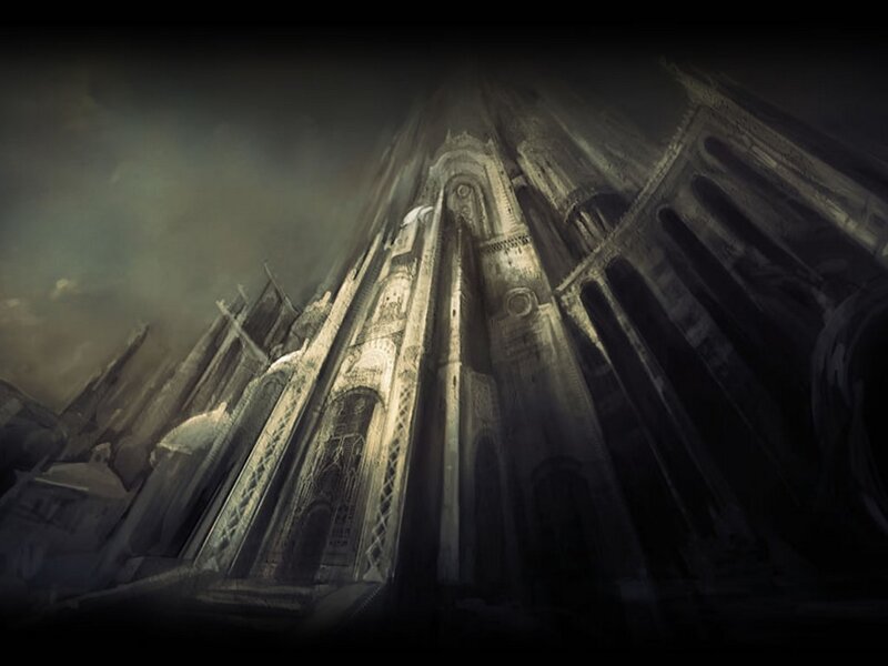 Gothic cathedral concept art
