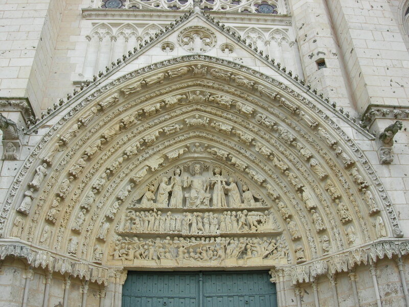 Gothic cathedral entrance