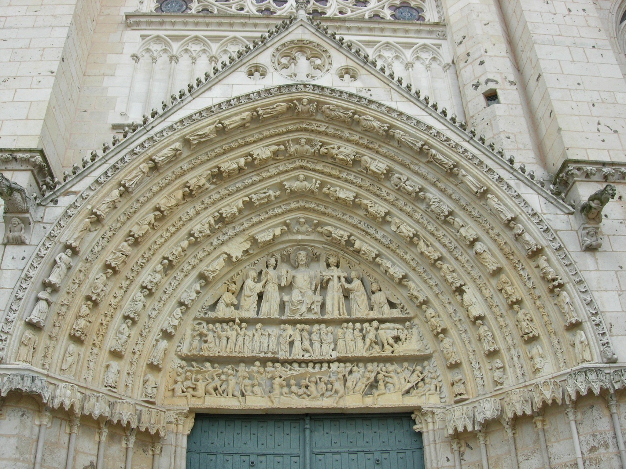 Gothic cathedral entrance