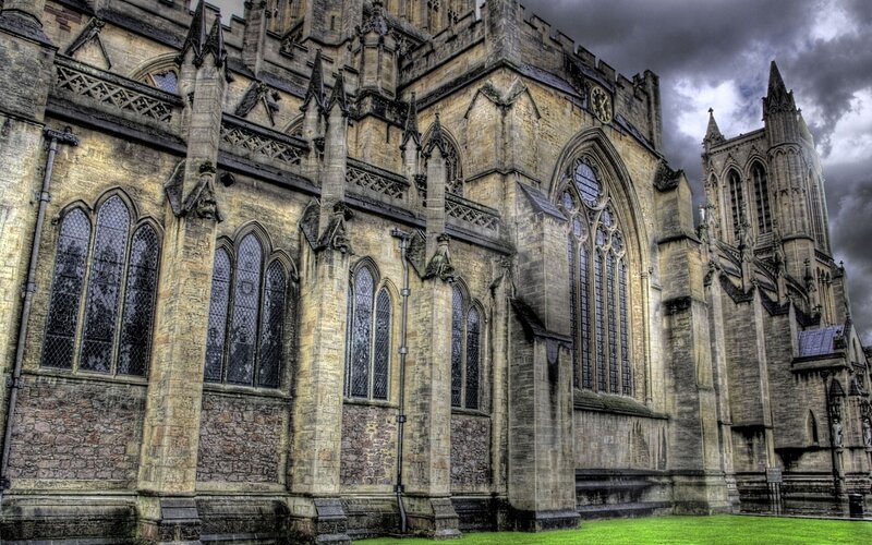 Gothic cathedral exterior