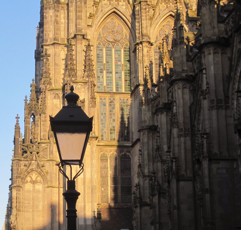 Gothic Cathedral Facade — Brown