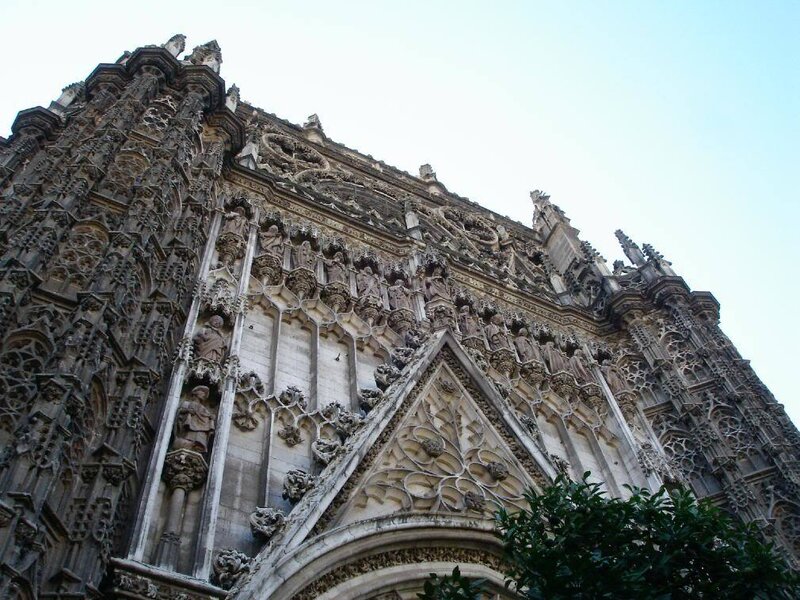 Gothic Cathedral Facade — Gray, Dramatic, Afternoon