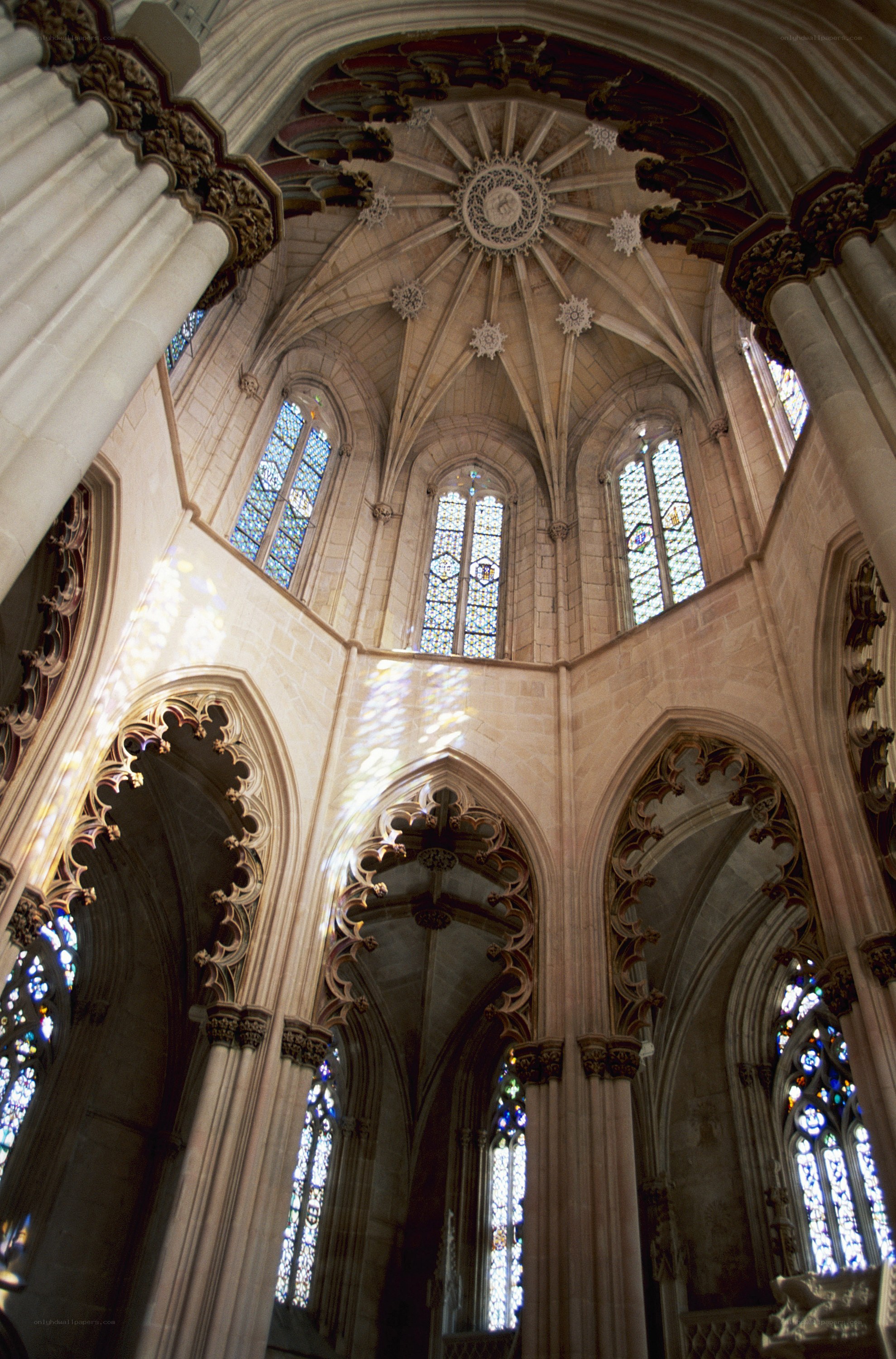 Gothic cathedral interior