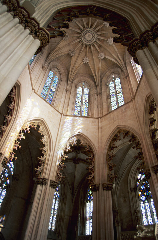 Gothic Cathedral Interior — Beige