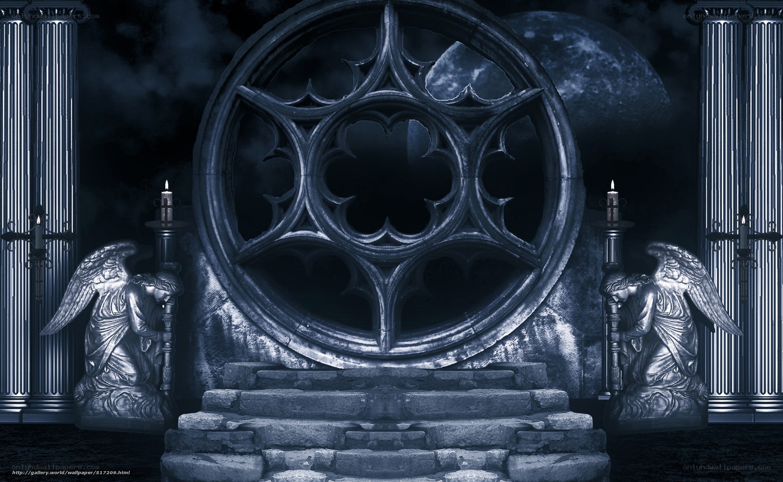 Gothic cathedral interior