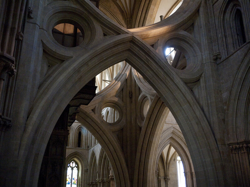 Gothic cathedral vaulted ceiling