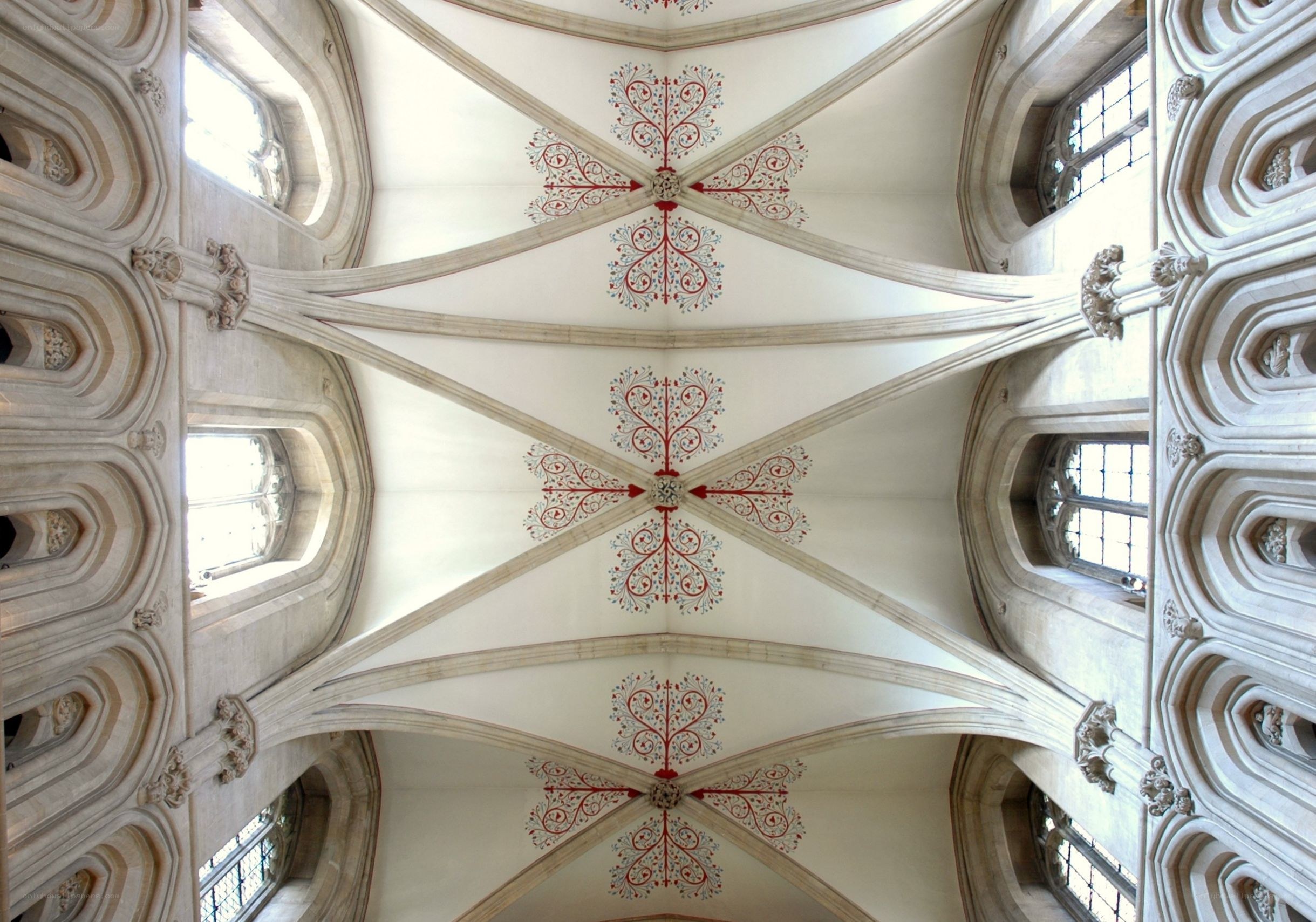 Gothic ceiling with ornate vaults