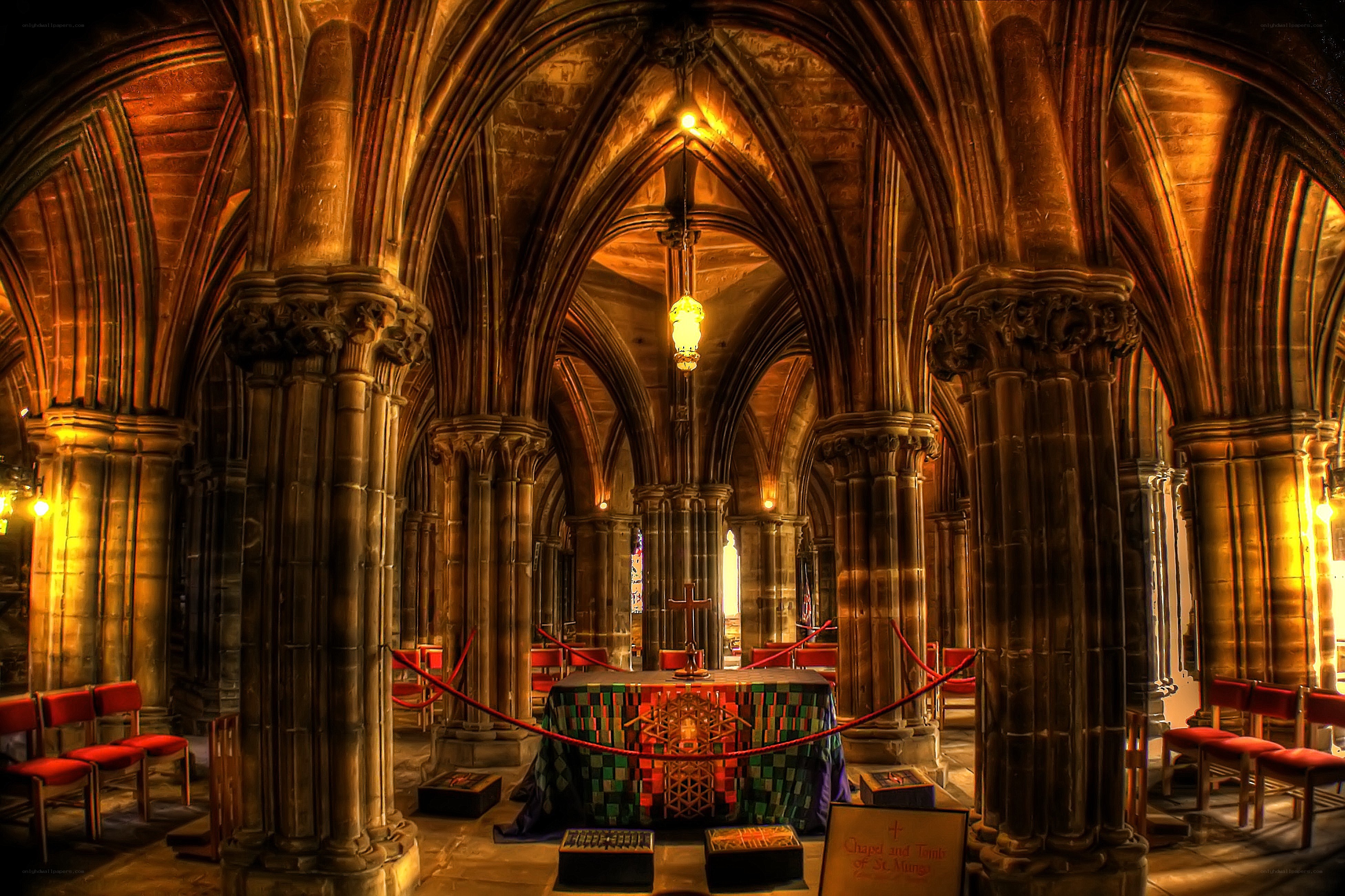 Gothic chapel interior