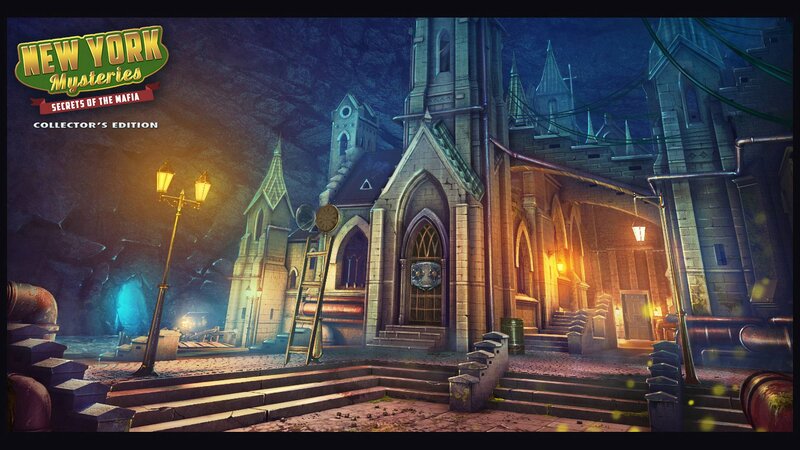 Gothic Church at Night — Blue, Mysterious