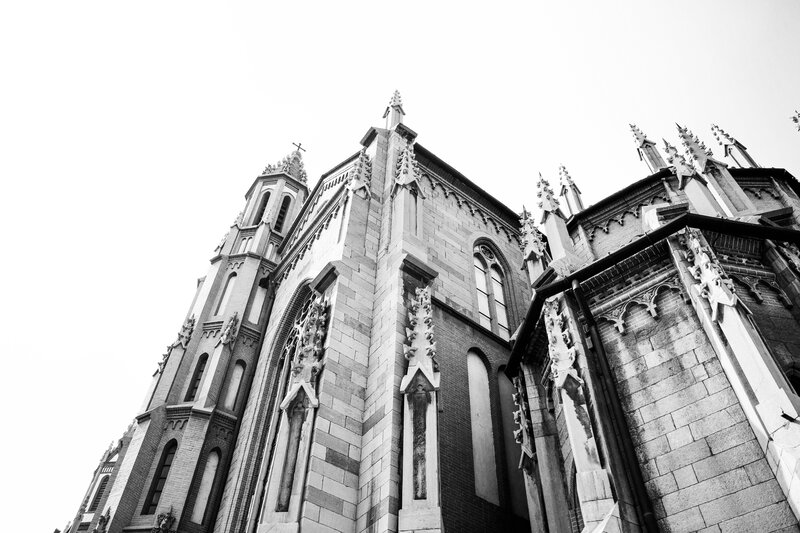 Gothic Church Building — Black