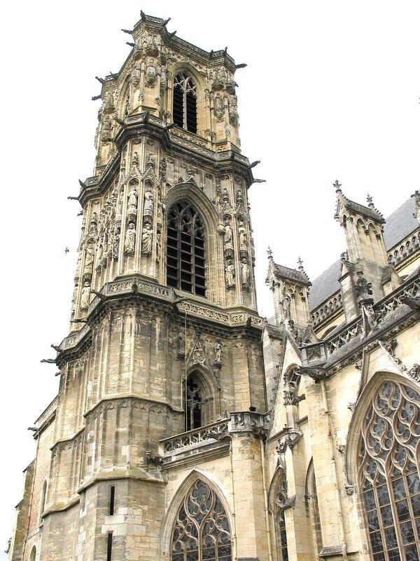Gothic church tower