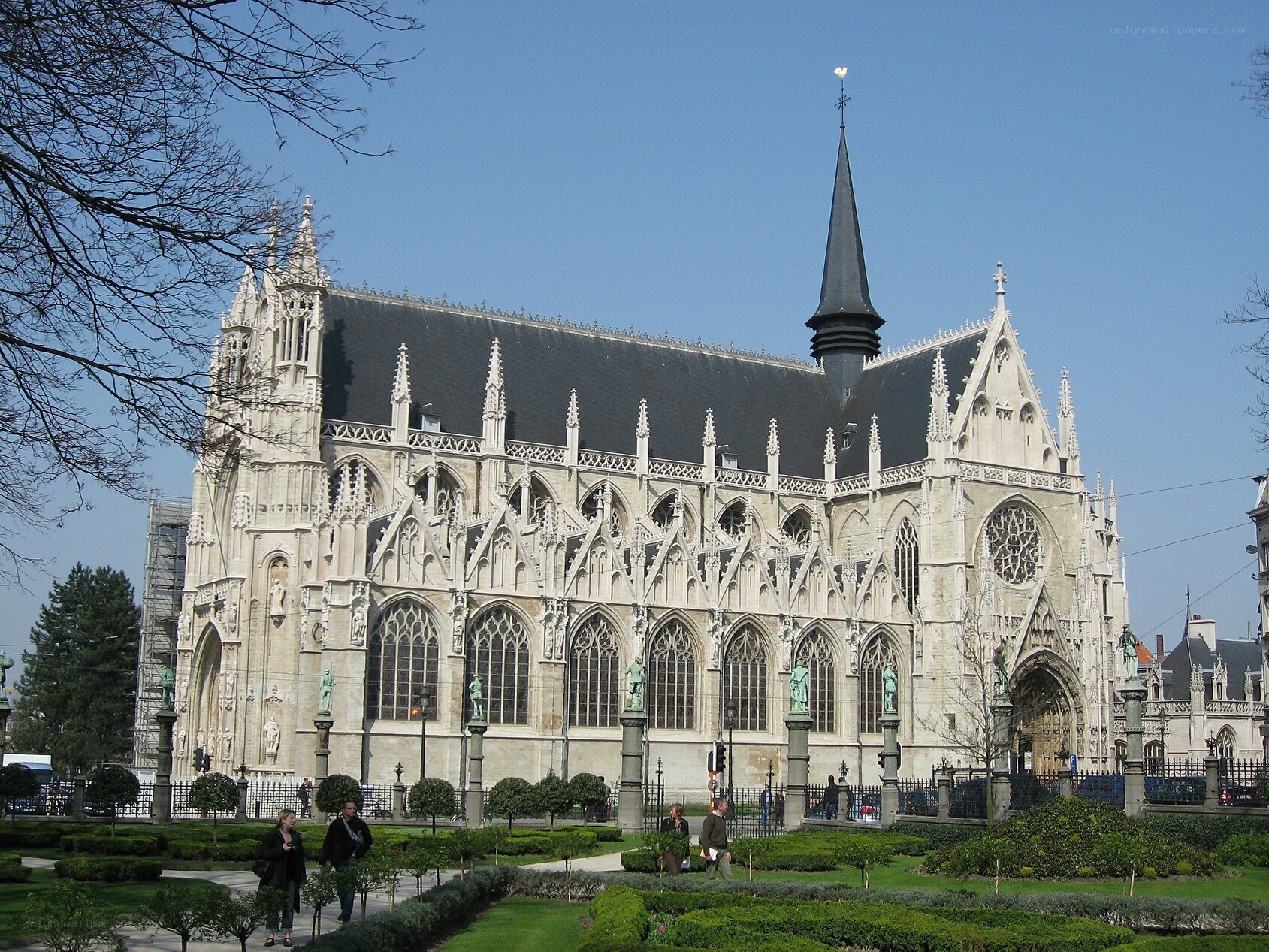 Gothic church with spire