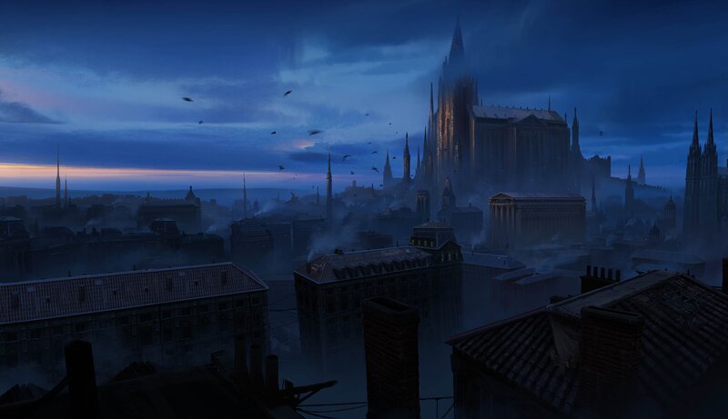 Gothic City Skyline