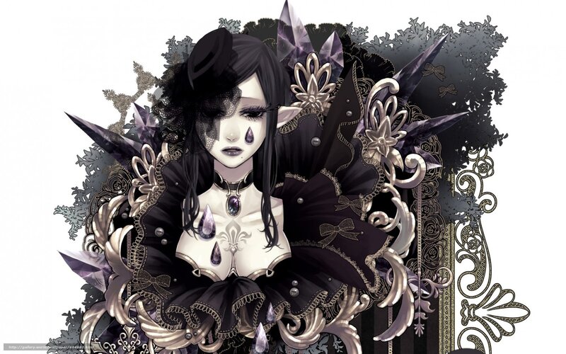 gothic fantasy character portrait