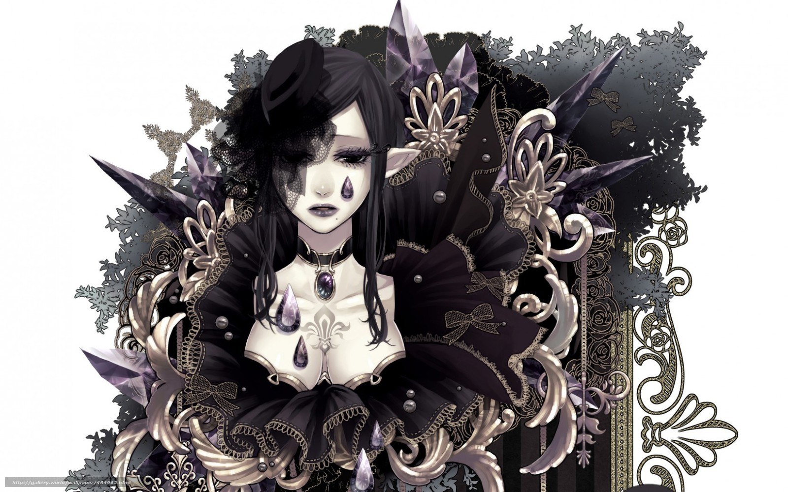 gothic fantasy character portrait