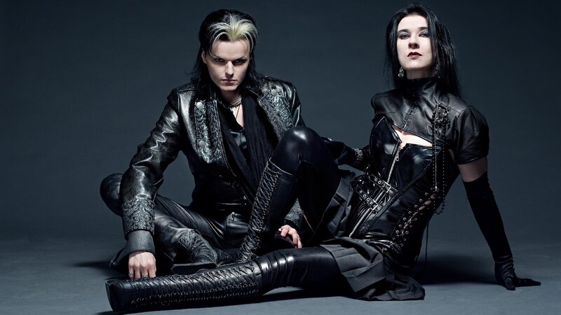 gothic fashion duo portrait