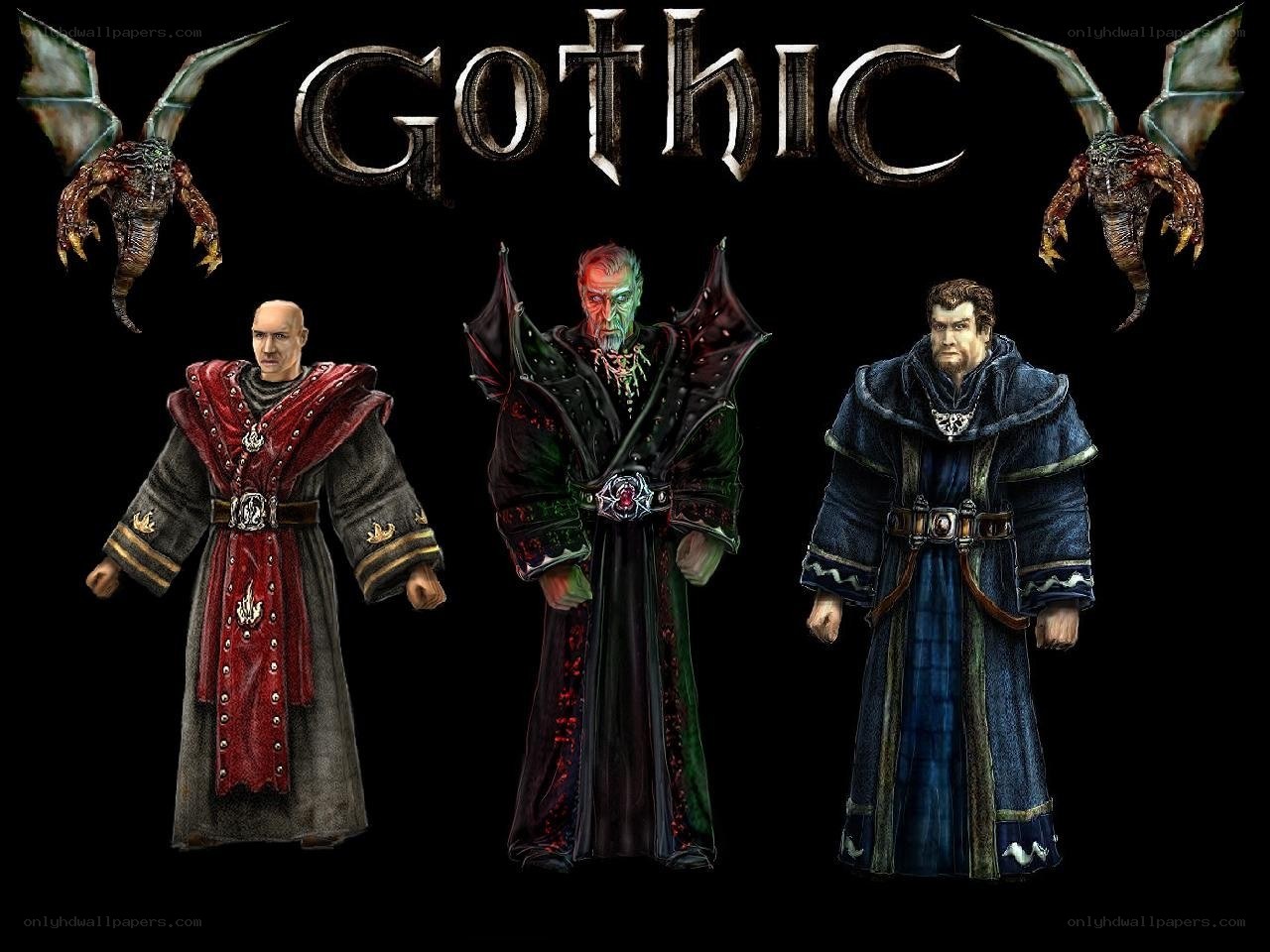 Gothic game character lineup