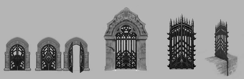 Gothic Gates and Arches