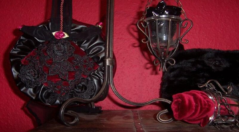 Gothic handbag and decor