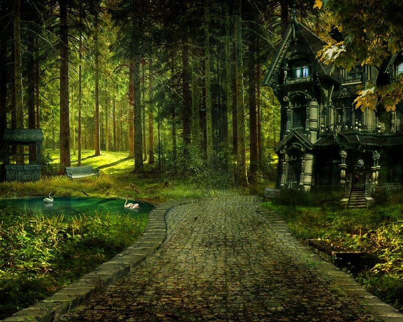Gothic House in Forest