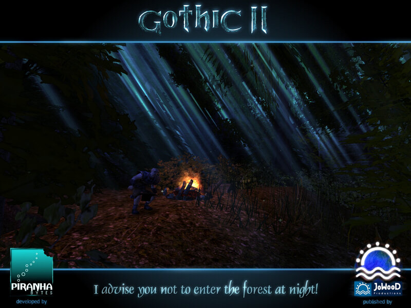 Gothic II forest scene