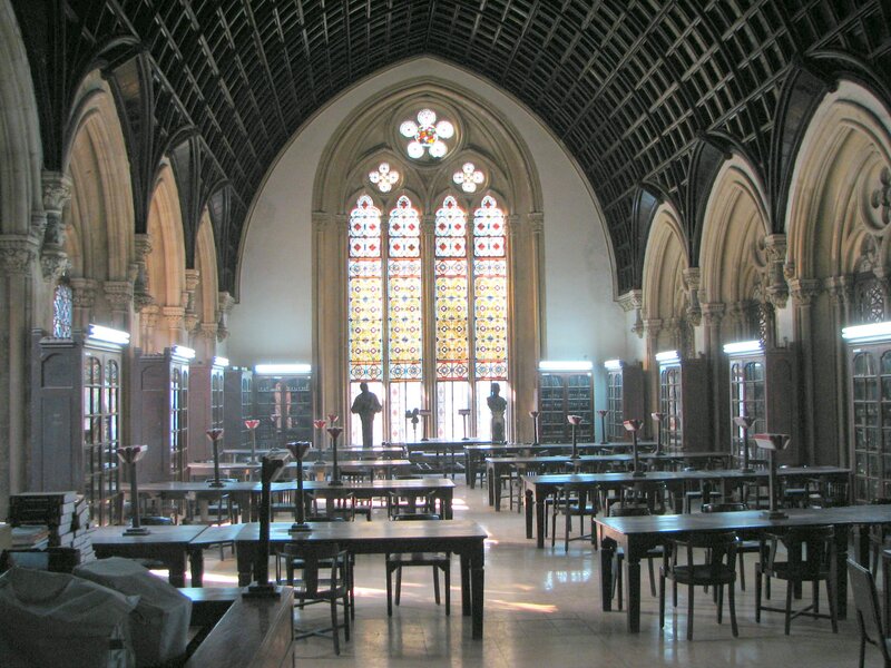 Gothic library reading room