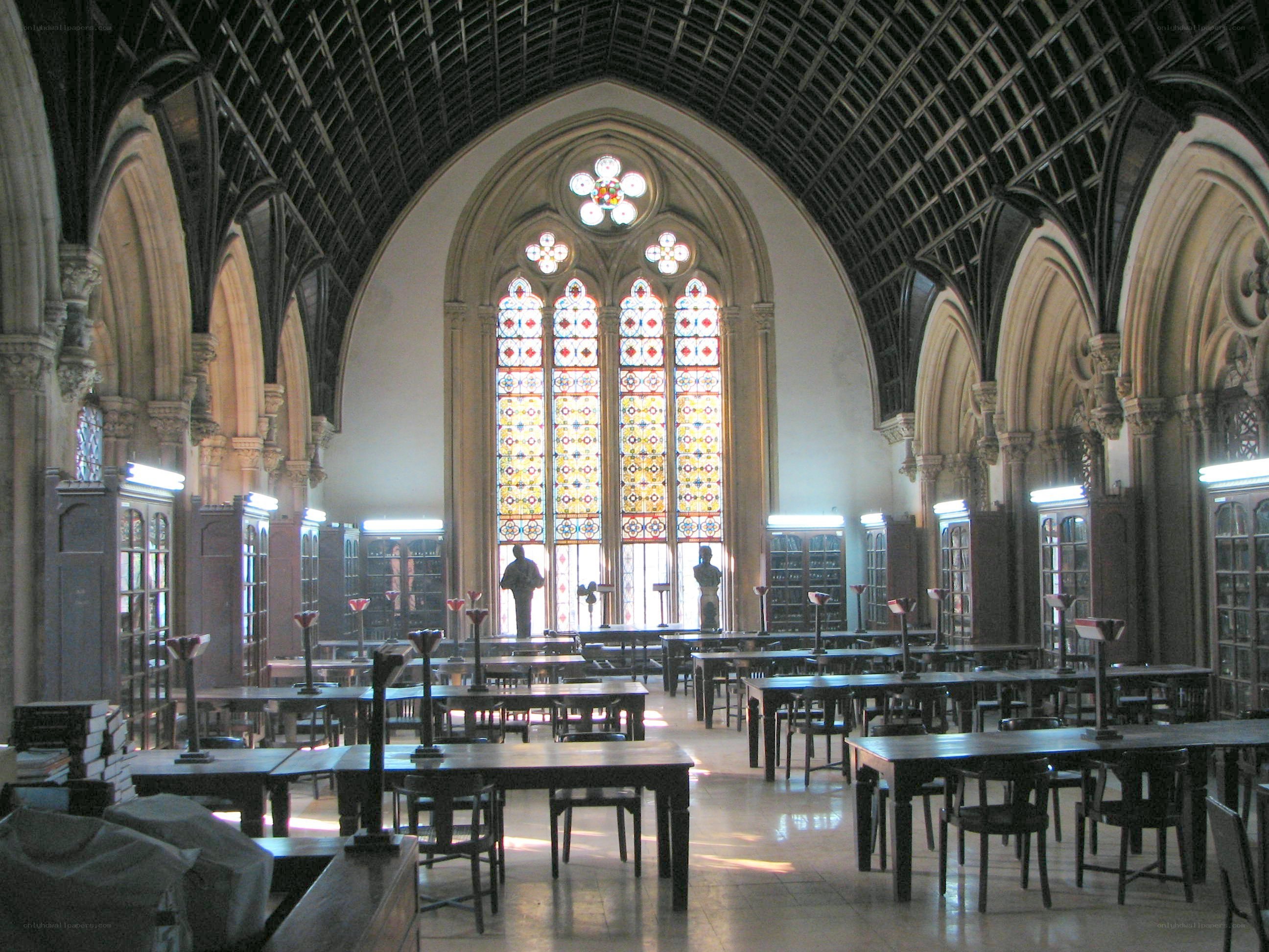 Gothic library reading room